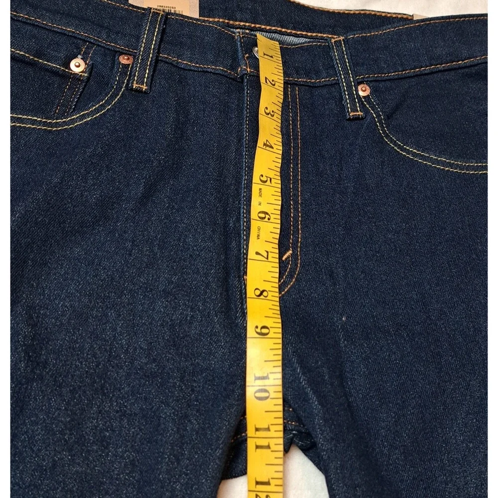 Levi's 512 Men's Slim Taper Fit Stretch Denim Dark Blue Jeans Size 32x30